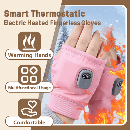 🔥Winter Hot Sale🔥Smart Thermostatic Electric Heated Fingerless Gloves