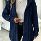 Women’s Fuzzy Sherpa Hooded Cardigan, Soft Plush Fleece Open Front Coat, Long Sleeve Mid-Length Relaxed Fit Jacket, Cozy Fall Winter Outerwear, Warm Teddy Jacket for Women❄️