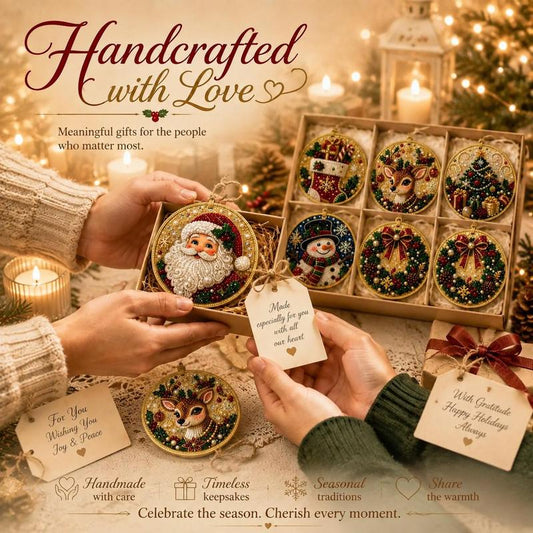 🔥70% OFF!!!-Ready for Christmas!🎅🔥Christmas DIY Painting Hanging Ornaments Set
