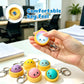 🔥🎁LAST DAY SALE ONLY￡6.99!!✨70% OFF🔥Cute Dumpling Pressable Fidget Keychain - touch sensing light