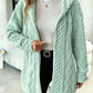 Women’s Fuzzy Sherpa Hooded Cardigan, Soft Plush Fleece Open Front Coat, Long Sleeve Mid-Length Relaxed Fit Jacket, Cozy Fall Winter Outerwear, Warm Teddy Jacket for Women❄️