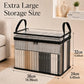 ⏰LAST DAY BUY 2 GET 1 FREE!!💕HomeVault™🇬🇧 Transparent Storage Bag – Large, Dust & Moisture-Proof with Handle✨Ultimate All-in-One Organizer for Clothes, Toys, Books, Stuffed Animals & Absolutely Everything! 🧸📚👕🧦1