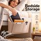 🥳2026 HOT SALE🥳💞50K+ SOLD! 🛏️50% OFF NOW! Bedside Hanging Storage Bag‑Multi‑Pocket Bed Caddy Organizer, Felt Hanging Pouch for Dorm Bunk Bed Hold Tablet Book Phone Stationery