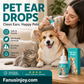 ✨Limited-Time Specia:ONLY ￡7.99!! 🐱🐶 Gentle Pet Ear Cleansing Drops—Say Goodbye to Outer Ear Canal Diseases
