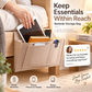 🥳2026 HOT SALE🥳💞50K+ SOLD! 🛏️50% OFF NOW! Bedside Hanging Storage Bag‑Multi‑Pocket Bed Caddy Organizer, Felt Hanging Pouch for Dorm Bunk Bed Hold Tablet Book Phone Stationery