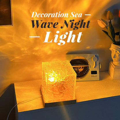 ⏳🏆LAST DAY SALE: ￡11.99!! 🔥Rotating Wave Projector – Dynamic Ocean Effect, 16 Color Changing & Soothing Baby Sleep Aid 🌙✨-Q
