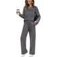 🔥LAST DAY SALE 50% OFF👍✨Women's Crew Neck Top & Drawstring Pants Set