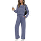 🔥LAST DAY SALE 50% OFF👍✨Women's Crew Neck Top & Drawstring Pants Set