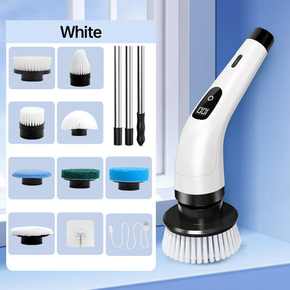 🔥LAST DAY SALE - ONLY £15.99!!⚡50K+ SOLD!🧽💦9-in-1 Electric Cleaning Brush🏠Multi-Purpose for Home