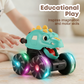 🦖2025 Hot Sale 50% OFF🔥Press & Go Dinosaur Toy Car with Lights🎁