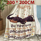 Cute Dachshund Pattern Blanket