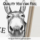📢Limited-time 60% OFF🏡✨Funny Bathroom Wall Art - "Nice Ass" Donkey Print