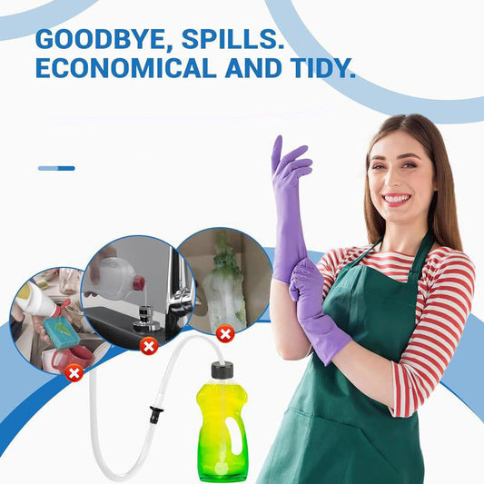 ✨💕Dish Soap Dispenser for Kitchen Sink, Countertop Sink Soap Dispenser Water Pump with 39” No-Spill Extension Tube Kit Design for Kitchen Bathroom
