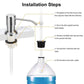 ✨💕Dish Soap Dispenser for Kitchen Sink, Countertop Sink Soap Dispenser Water Pump with 39” No-Spill Extension Tube Kit Design for Kitchen Bathroom