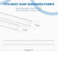 ✨💕Dish Soap Dispenser for Kitchen Sink, Countertop Sink Soap Dispenser Water Pump with 39” No-Spill Extension Tube Kit Design for Kitchen Bathroom