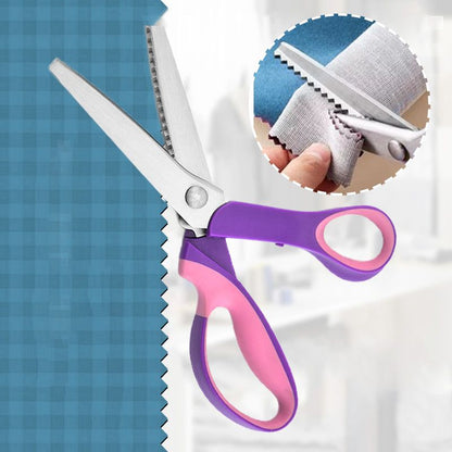 ⏳LAST DAY SALE ONLY ￡8.99!!🧵Cut Through Layers Without Hand Strain – Premium Stainless Steel Pinking Shears. Ergonomic Soft-Grip. Free UK Delivery