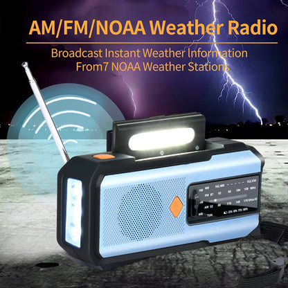 💞50K+ SOLD! ✨50% OFF!💥Solar Hand-Crank Emergency Weather Radio