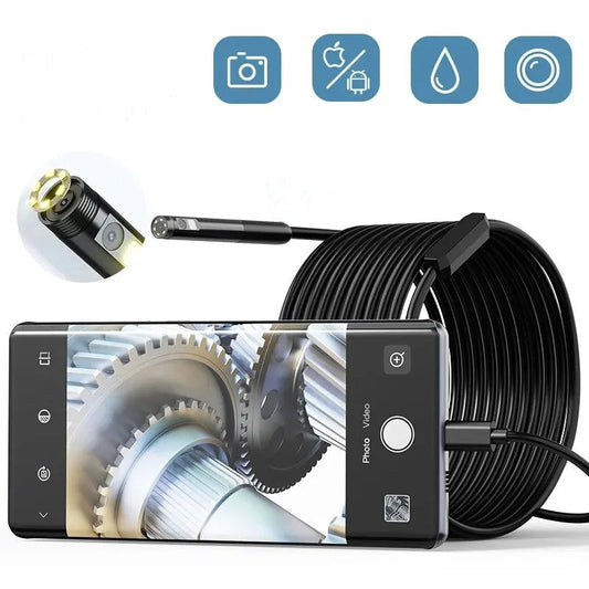 🔥LAST DAY SALE ONLY ￡8.99!!🔥Waterproof Borescope Camera with Adjustable Light