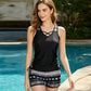 💗LAST DAY SPECIAL PRICE!!- Miraclesuit Women's Tummy Control Tankini Set with Built-In Bra – Flattering Boho Swimwear with Shorts🔥GB