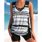 💗LAST DAY SPECIAL PRICE!!- Miraclesuit Women's Tummy Control Tankini Set with Built-In Bra – Flattering Boho Swimwear with Shorts🔥GB
