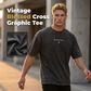 👕 50% OFF NOW! ✝️ Men's Vintage T-Shirt with Cross & Letter Print – Soft Cotton, Relaxed Fit & Perfect for a Classic Casual Look 🏠