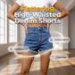 🔥Limited Hot Sales - 65% OFF😍Women's High-Rise Cuffed Denim Shorts
