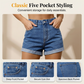🔥Limited Hot Sales - 65% OFF😍Women's High-Rise Cuffed Denim Shorts