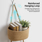✨ Wall-Hanging Storage Organizer – 3-Tier, Boho Style, Space-Saving 🏡