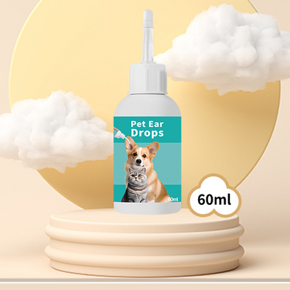 ✨Limited-Time Specia:ONLY ￡7.99!! 🐱🐶 Gentle Pet Ear Cleansing Drops—Say Goodbye to Outer Ear Canal Diseases