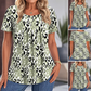 🎨👕 LIMITED TIME 50% OFF! 🌸Printed Round Neck Top – Vibrant print & effortless style – Stand out with ease. ✨