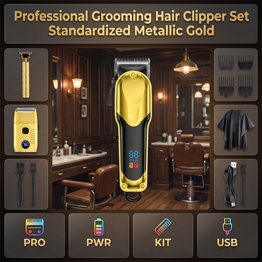 💈2026 HOT SALE🥳💞50K+ SOLD! 🏆 LIMITED-TIME 50% OFF! 🔥✂️Cordless Men’s Hair Clipper & Grooming Kit with LED Display⚡