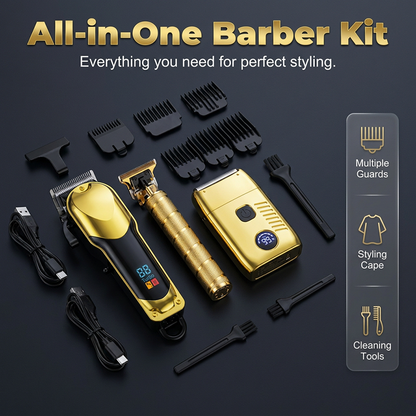 💈2026 HOT SALE🥳💞50K+ SOLD! 🏆 LIMITED-TIME 50% OFF! 🔥✂️Cordless Men’s Hair Clipper & Grooming Kit with LED Display⚡