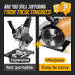 Angle Grinder Cutting Stand with Protective Cover Kit – 0-45° Adjustable, 0-40mm Depth, Fits 4"-5" (100-125mm) Grinders, Iron+ABS, 11 Pcs with Dust Hose & Blades 🔧