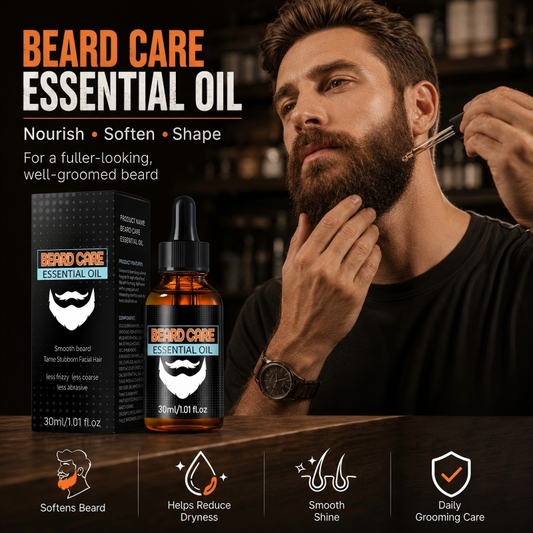 🔄🧔‍♀️🧔‍♂️ LIMITED-TIME 50% OFF!🎉Nourishing Beard Care Essential Oil 
