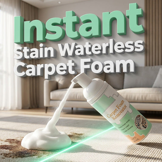 ⏰⚡Last Day Special Price ￡7.99✨ 50% OFF🔥Waterless Carpet Foam Stain Remover