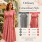 🥳2026 HOT SALE🥳💞50K+ SOLD!🔥🏠 50% OFF! ✨Women's V-Neck Floral Print Dress with Twist Waist