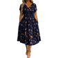 🥳2026 HOT SALE🥳💞50K+ SOLD!🔥🏠 50% OFF! ✨Women's V-Neck Floral Print Dress with Twist Waist