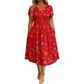 🥳2026 HOT SALE🥳💞50K+ SOLD!🔥🏠 50% OFF! ✨Women's V-Neck Floral Print Dress with Twist Waist