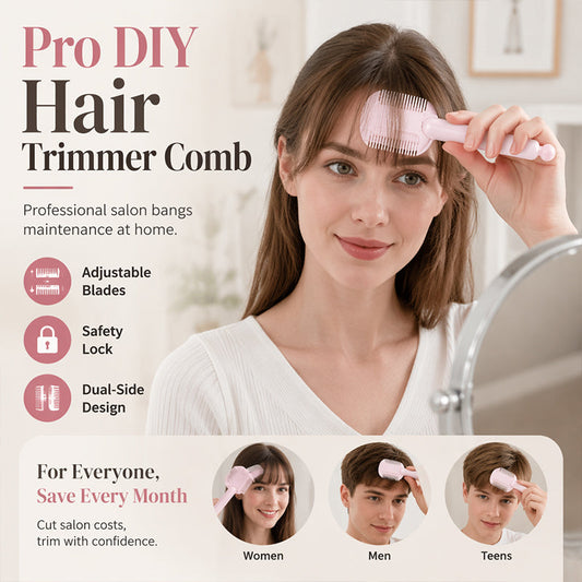 🔥LAST DAY SPECIAL PRICE ￡7.99💕DIY Hair Thinning Comb – Adjustable Blade & Beginner-Friendly Design