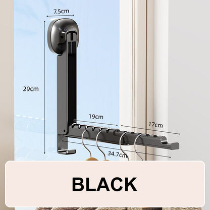 🔥Hot Sale ⚡ LAST DAY SALE ONLY £7.99!! 💥Suction Cup Extendable Folding Drying Rack – No-Drill, Space-Saving, for Bathroom Balcony 👚