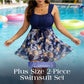 🎁2026 New Arrivals 50% OFF💥Skirted Tankini Set – Tummy Control Plus Size Fit 💙
