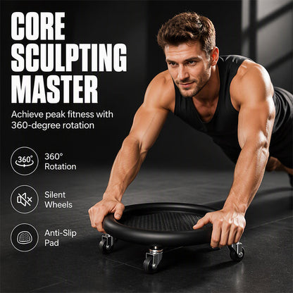 📢📢50% OFF !! ⏰ 2026 Sale — Over 30,900 Sold!💞 Abdominal Roller Wheel Disc with Knee Mat – Stable 💪
