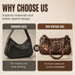 🥳LAST DAY SPECIAL PRICE ￡9.99💞🎁2026 New Arrivals 50% OFF💥Retro Leopard Print Shoulder Bag for Women – Vintage Style Crossbody Handbag with Rivet Accents ✨