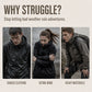 📢📢2026 HOT SALE!!🔥Windproof Hooded Cargo Jacket Waterproof Outdoor Streetwear Coat