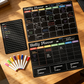 📢📢50% OFF !! ⏰Magnetic Fridge Calendar Planner Set with Markers