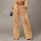 🛍️🍂LAST DAY SALE 70% OFF👍✨Women's Glitter Fashion Adjustable Drawstring Slimming Elastic Waist Straight-Leg Pants-Q