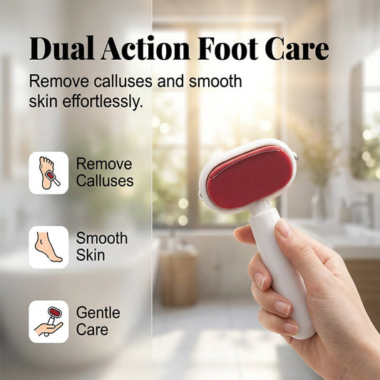 🏆 50% OFF NOW! 🦶 Double-Sided Foot Scraper – Removes calluses & dead skin easily – For smooth, baby-soft feet at home ✨