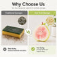 ⏳🔥LIMITED-TIME 50% OFF! ⏰🍓 Cute Fruit Shaped Dishwashing Sponge Scrubber ✨-Q