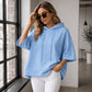 🎁2026 New Arrivals💥Last Day Sale 50% Off💃Women's Loose Fit Wide Sleeve Hoodie Casual Sweatshirt-Q