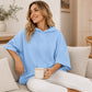 🎁2026 New Arrivals💥Last Day Sale 50% Off💃Women's Loose Fit Wide Sleeve Hoodie Casual Sweatshirt-Q